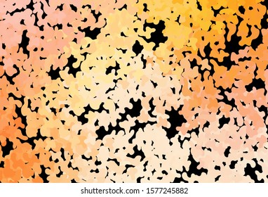 Dark Orange vector backdrop with memphis shapes. Modern abstract illustration with colorful random forms. Background for a cell phone.