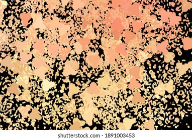 Fondo vectorial oscuro naranja con formas memphis. Coloridas formas caóticas con gradiente de estilo moderno. Diseño moderno para su tarjeta de visita.