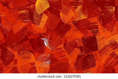 Fondo vectorial oscuro naranja con formas memphis. Coloridas formas caóticas con gradiente de estilo moderno. Mejor diseño inteligente para su negocio.