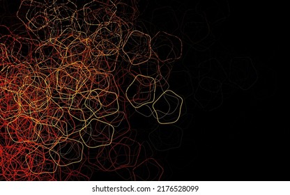 Fondo vectorial oscuro naranja con formas memphis. Ilustración simple y colorida con formas abstractas de gradiente. Mejor diseño inteligente para su negocio.