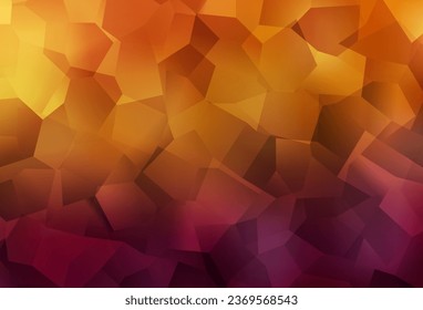 Dark Orange vector backdrop with memphis shapes. Modern abstract illustration with colorful random forms. Simple design for your web site.