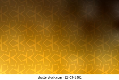 Dark Orange vector backdrop with rhombus. Rectangles on abstract background with colorful gradient. Modern template for your landing page.