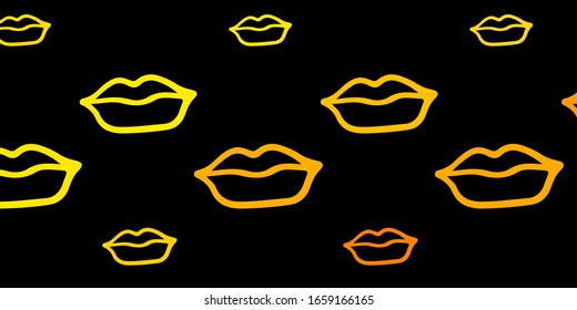 Dark Orange vector backdrop with woman's power symbols. Simple design in abstract style with women’s rights activism. Background for International Women’s Day.