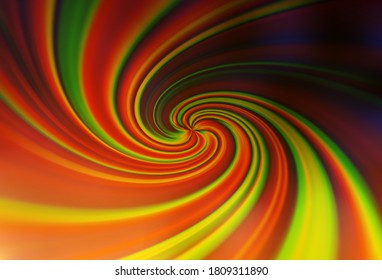 Dark Orange vector backdrop with wry lines. Glitter abstract illustration with wry lines. A completely new template for your design.