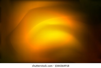 Dark Orange vector background with abstract circles. Geometric illustration in marble style with gradient.  The template for cell phone backgrounds.
