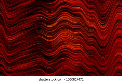 Dark Orange vector background with abstract lines. A completely new color illustration in marble style. Marble design for your web site.