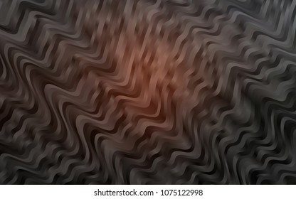 Dark Orange vector background with abstract lines. Creative illustration in halftone marble style with gradient. The elegant pattern for brand book.