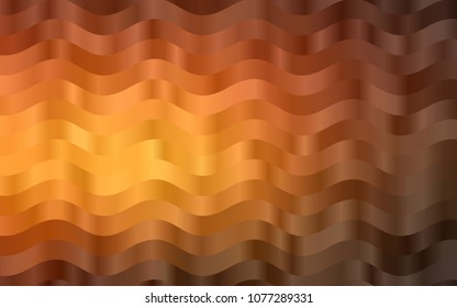 Dark Orange vector background with abstract lines. Creative geometric illustration in marble style with gradient. Pattern for your business design.