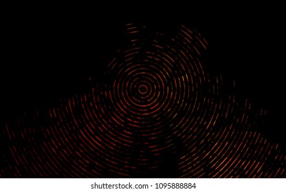 Dark Orange vector background with abstract lines. Modern gradient abstract illustration with bandy lines. A completely new template for your business design.