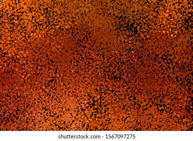 Dark Orange vector background with abstract shapes. Colorful chaotic forms with gradient in modern style. Elegant design for wallpapers.