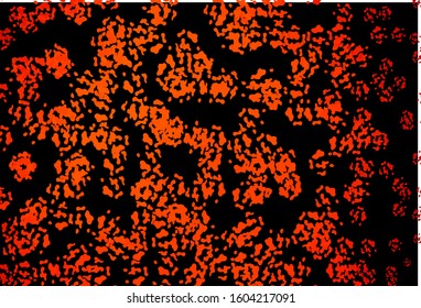 Dark Orange vector background with abstract forms. Modern abstract illustration with colorful random forms. Modern design for your business card.