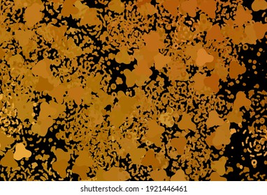 Dark Orange vector background with abstract shapes. Modern abstract illustration with colorful random forms. Background for a cell phone.