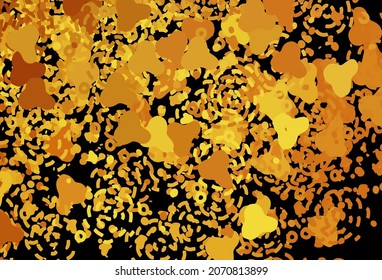 Dark Orange vector background with abstract shapes. Simple colorful illustration with abstract gradient shapes. Best smart design for your business.