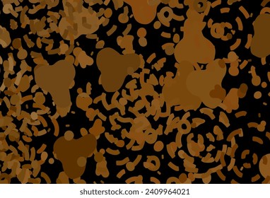 Dark Orange vector background with abstract shapes. Decorative design in abstract style with random forms. Simple design for your web site.