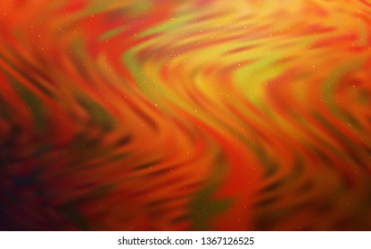 Dark Orange vector background with astronomical stars. Modern abstract illustration with Big Dipper stars. Pattern for astrology websites.