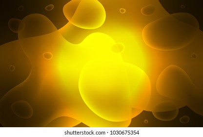 Dark Orange vector background with bent ribbons. Modern gradient abstract illustration with bandy lines. New composition for your brand book.