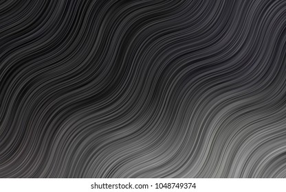 Dark Orange vector background with bent ribbons. Shining illustration, which consist of blurred lines, circles. The elegant pattern for brand book.