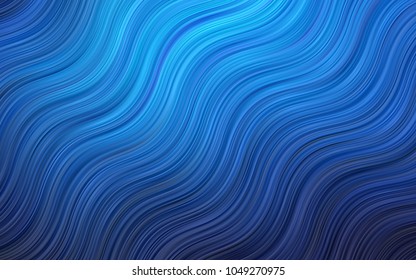 Dark Orange vector background with bent ribbons. Blurred geometric sample with gradient bubbles.  A new texture for your  ad, booklets, leaflets.