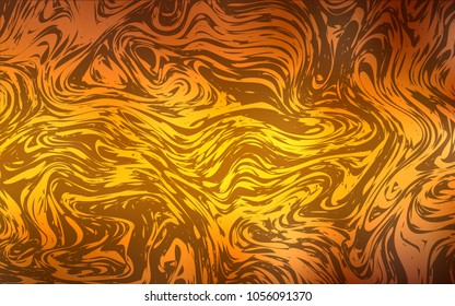 Dark Orange vector background with bent ribbons. An elegant bright illustration with gradient. The elegant pattern for brand book.