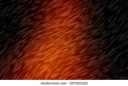 Dark Orange vector background with bent ribbons. Creative illustration in halftone marble style with gradient. Pattern for your business design.