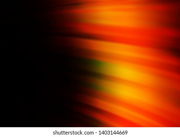 Dark Orange vector background with bent lines. Colorful abstract illustration with gradient lines. Marble design for your web site.