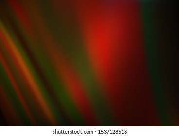 Dark Orange vector background with bent lines. Colorful abstract illustration with gradient lines. A completely new marble design for your business.