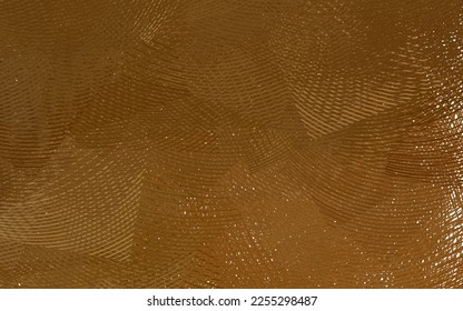 Dark Orange vector background with bent lines. Shining colorful illustration in simple curve style. Pattern for your design.