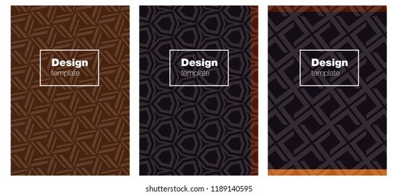 Dark Orange vector background for books. Beautiful colorful sample in abstract style. Pattern notebooks, journals.