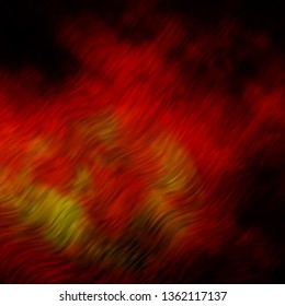 Dark Orange vector background with bows. Illustration in abstract style with gradient curved.  Best design for your ad, poster, banner.