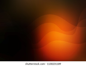 Dark Orange vector background with bubble shapes. A completely new color illustration in marble style. Pattern for your business design.