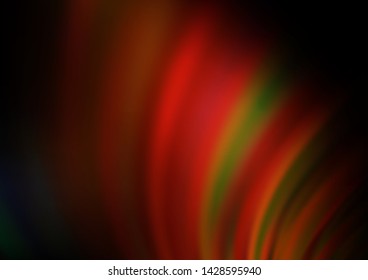 Dark Orange vector background with bubble shapes. Blurred geometric sample with gradient bubbles.  The elegant pattern for brand book.