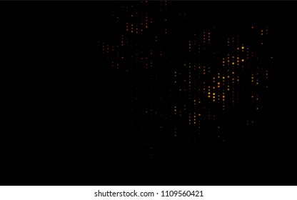 Dark Orange vector  background with bubbles. Beautiful colored illustration with blurred circles in nature style. Completely new template for your brand book.