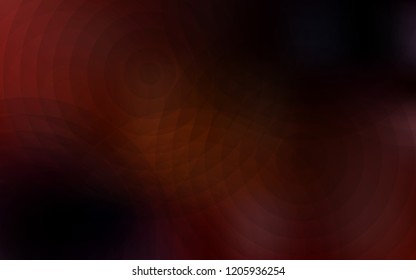 Dark Orange vector background with bubbles. Blurred decorative design in abstract style with bubbles. Completely new template for your brand book.