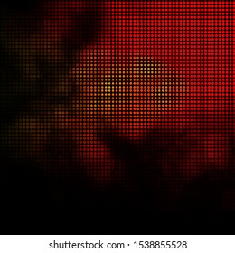 Dark Orange vector background with bubbles. Abstract decorative design in gradient style with bubbles. Design for posters, banners.