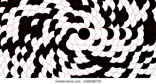 Dark Orange vector background with bubbles. Glitter abstract illustration with colorful drops. Pattern for business ads.