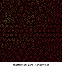 Dark Orange vector background with circles. Colorful illustration with gradient dots in nature style. New template for your brand book.