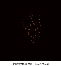Dark Orange vector background with circles. Glitter abstract illustration with colorful drops. Pattern for websites, landing pages.