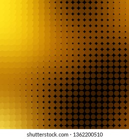Dark Orange vector background with circles. Colorful illustration with gradient dots in nature style. Pattern for business ads.