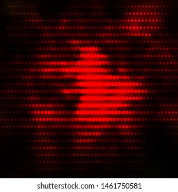 Dark Orange vector background with circles. Abstract colorful disks on simple gradient background. Pattern for booklets, leaflets.