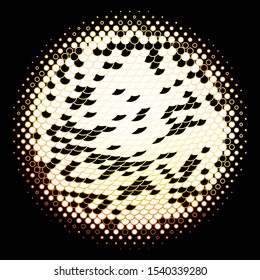 Dark Orange vector background with circles. Illustration with set of shining colorful abstract spheres. Pattern for websites, landing pages.