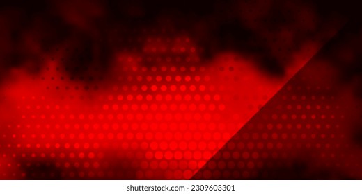 Dark Orange vector background with circles. Colorful illustration with gradient dots in nature style. Pattern for business ads.