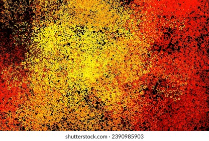 Dark Orange vector background with colored stars. Glitter abstract illustration with colored stars. Best design for your ad, poster, banner.