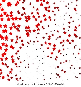Dark Orange vector background with colorful stars. Blur decorative design in simple style with stars. Theme for cell phones.