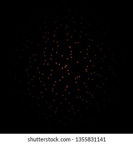 Dark Orange vector background with colorful stars. Shining colorful illustration with small and big stars. Pattern for new year ad, booklets.
