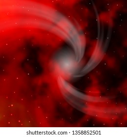 Dark Orange vector background with colorful stars. Shining colorful illustration with small and big stars. Pattern for websites, landing pages.