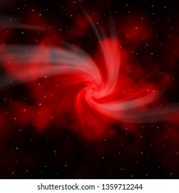 Dark Orange vector background with colorful stars. Shining colorful illustration with small and big stars. Design for your business promotion.