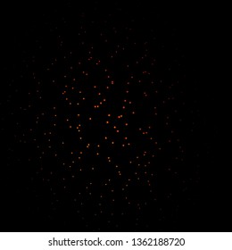 Dark Orange vector background with colorful stars. Colorful illustration with abstract gradient stars. Theme for cell phones.