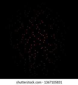 Dark Orange vector background with colorful stars. Blur decorative design in simple style with stars. Best design for your ad, poster, banner.