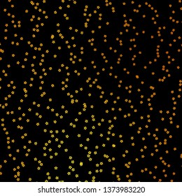 Dark Orange vector background with colorful stars. Shining colorful illustration with small and big stars. Pattern for websites, landing pages.