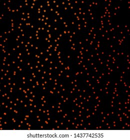 Dark Orange vector background with colorful stars. Colorful illustration with abstract gradient stars. Pattern for new year ad, booklets.